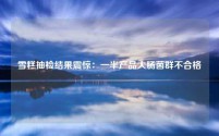 雪糕抽检结果震惊：一半产品大肠菌群不合格
