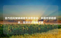 官方回应城镇调查失业率变动：多措并举稳就业，促进经济健康发展