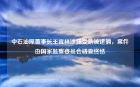 中石油原董事长王宜林涉嫌受贿被逮捕,案件由国家监察委员会调查终结
