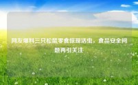 网友爆料三只松鼠零食惊现活虫,食品安全问题再引关注