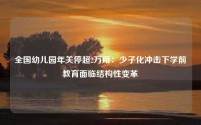 全国幼儿园年关停超2万所：少子化冲击下学前教育面临结构性变革