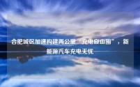 合肥城区加速构建两公里“充电自由圈”,新能源汽车充电无忧