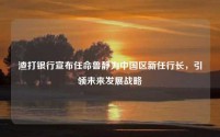 渣打银行宣布任命鲁静为中国区新任行长,引领未来发展战略
